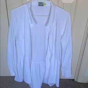 Lysse peplum button down large